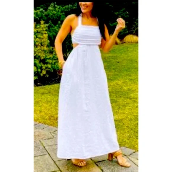 a new day | Dresses | Nwt A New Day Linen Blend Cutout Dress | Poshmark